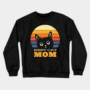 Best Cat Mom Crewneck Sweatshirt